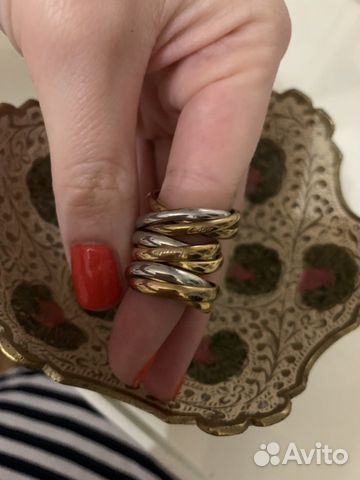 Cartier trinity серьги и кольцо Cartier trinity серьги и кольцо