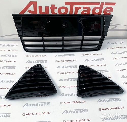 Решётки бампера Ford Focus 3 глянец