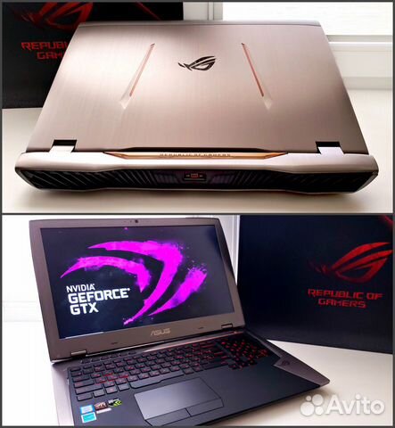 Топовый Asus ROG i7-7820HK + GTX1080 200 Вт