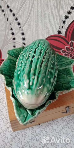 Шкатулка-Масленка фаянсовая 