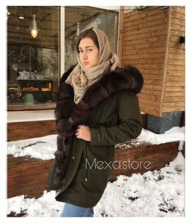Парка с натуральным мехом