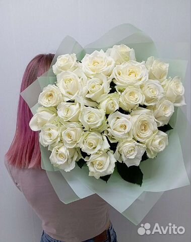 Белые розы 101, 51 роза. Доставка. Свежие розы