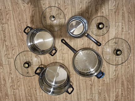 Набор посуды из нержавеющей стали Bergner