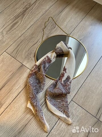 Платок шифоновый бежевый