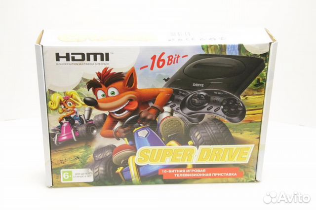 Игровая приставка Super Drive crash hdmi + 25 игр