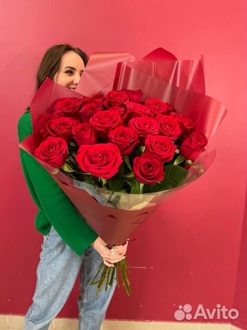 Букет роз с доставкой 25 шт