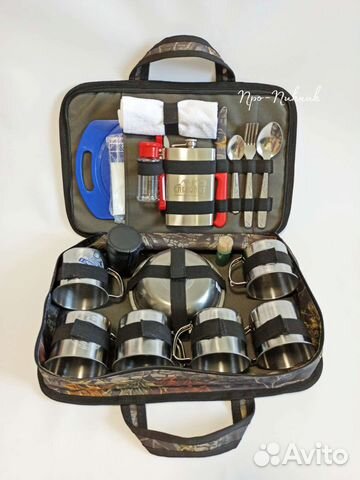 Набор посуды из нерж.стали, на 6 персон 