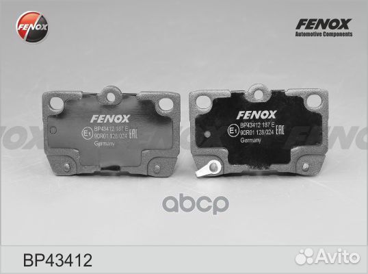 Колодки торм.зад. BP43412 fenox