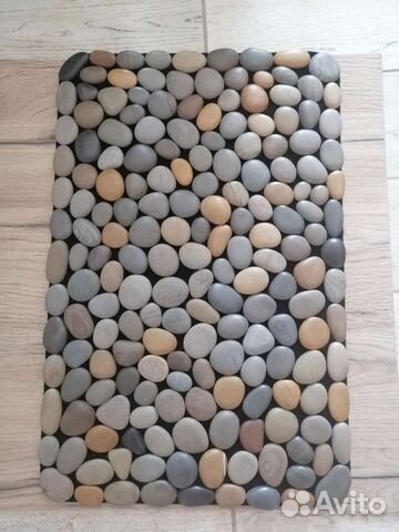 Коврик из камней морской гальки 60х40