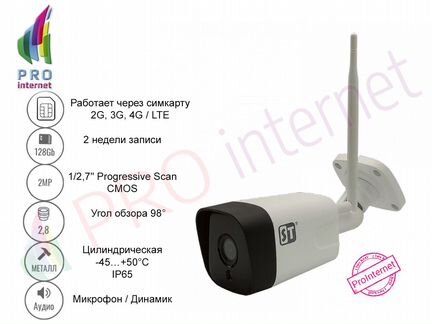 Камера наблюдения ST-VX2673 2MP с сим картой GSM