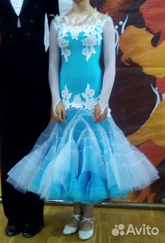 Платье для спортивно-бальных танцев Ю-1