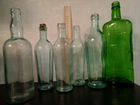Стеклянные граненые бутылки и другие