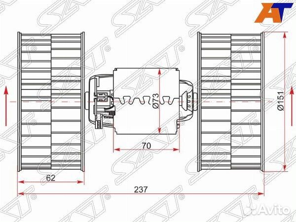 Мотор отопителя салона BMW 5-series