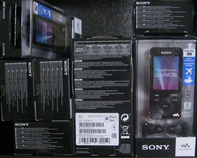 Sony NWZ E584 8Gb + sony MDR nc31em новые