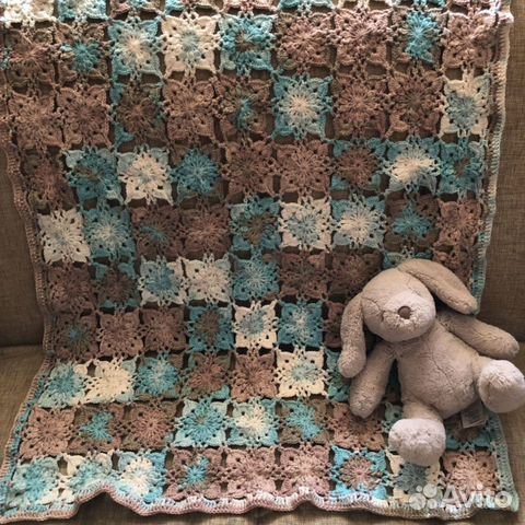 Плед для новорождённого ручной работы