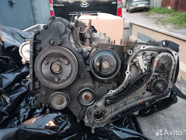 Двигатель D4CB 174 лс на запчасти без блока гбц