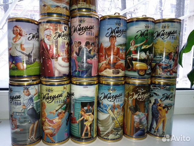 Барыкин, Жигули барное, пивные банки, банки от пив
