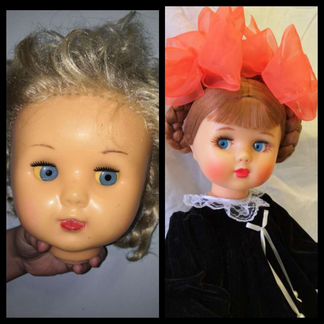 Куклы СССР ремонт,изготовлю парички