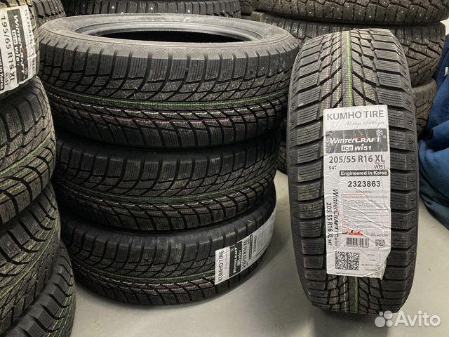 Kumho WinterCraft Ice Wi51 205/55 R16 94T купить в Москве | Авито