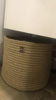 Корзина бельевая из джута