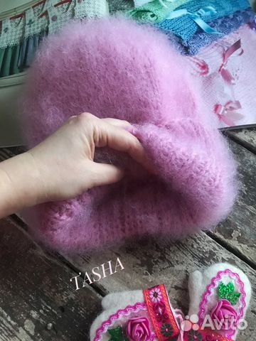 Шапка вязаная из мохера