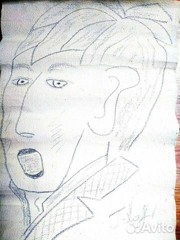 Авторгаф Хазанов Г. на холсте в ссср,восмидесятые