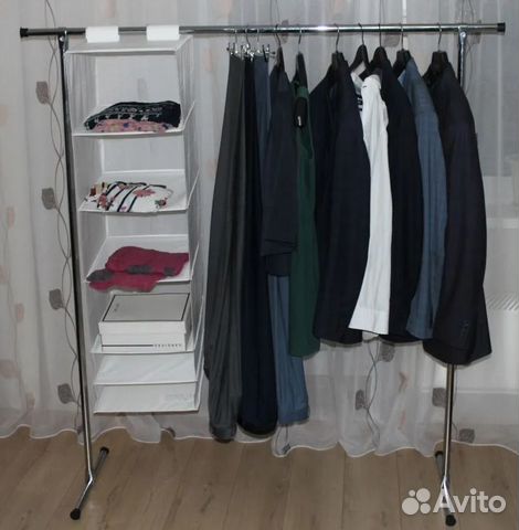 Вешалка для одежды напольная металлическая