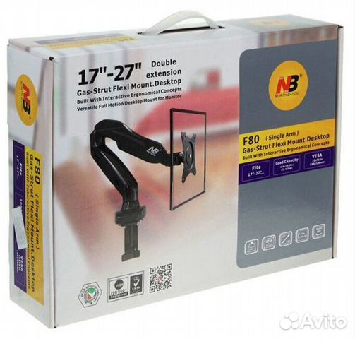 Кронштейн настольный для монитора North Bayou F80