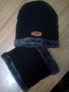 Шапка и снуд, комплект новый
