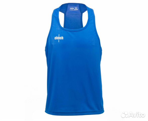 Майка боксерская clinch olimp синяя C116