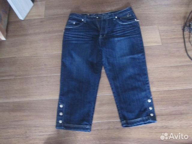 Джинсовые бриджи