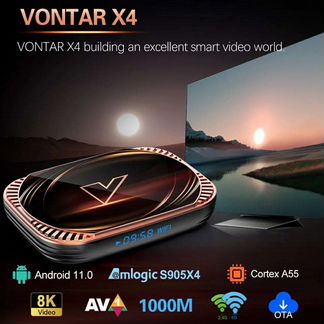 Андроид тв tv box vontar x4