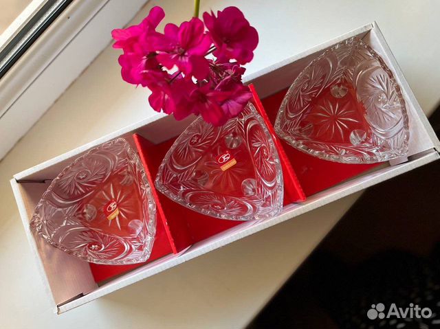 Конфетница стекло набор