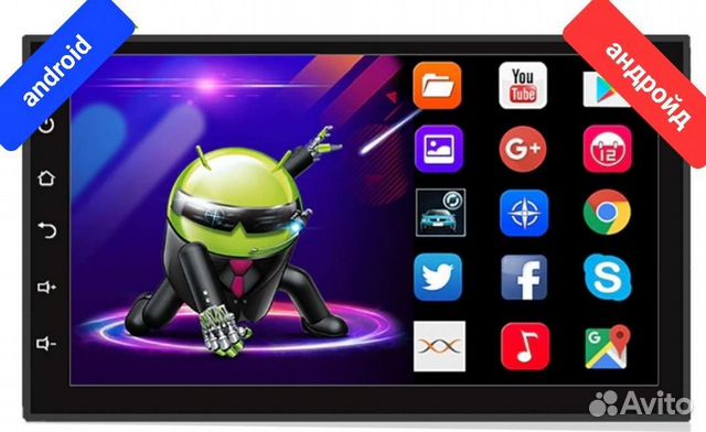 Магнитола 2din Android 7дюймов. Новая