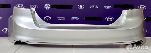 Бампер Задний Форд Фокус 3 Серебристый