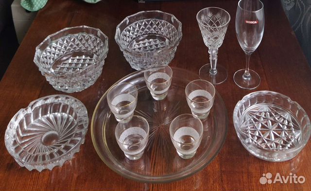Посуда, хрусталь, салатники,фужеры, стопки СССР