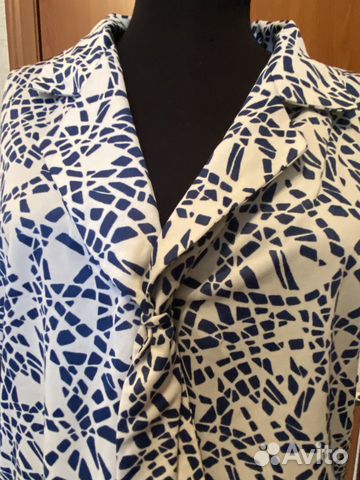 Блузка кофта с галстуком,р-р 50-52