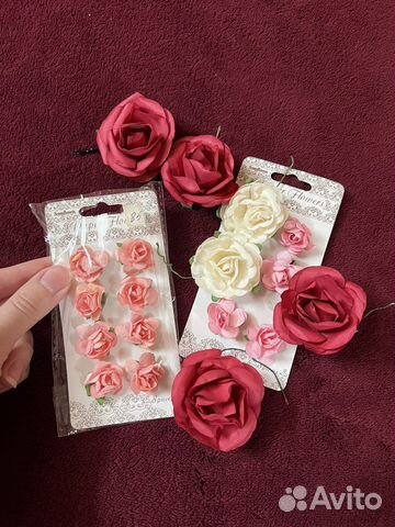 Бумажные цветы для скрапбукинга