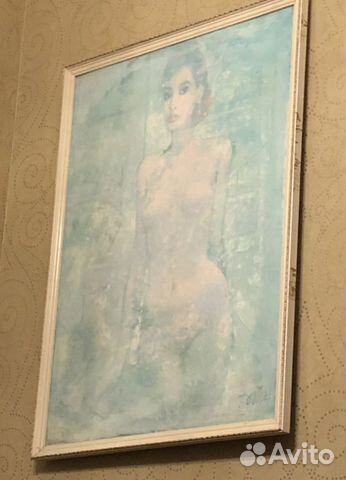 Картина авторская большая обнаженная женщина
