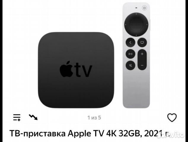 TV-приставка Apple TV 4K 32 gb 2021 черный