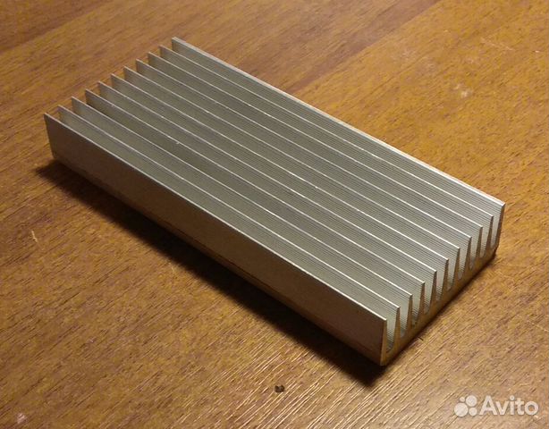 Радиатор алюминиевый 122х53х18, 170гр