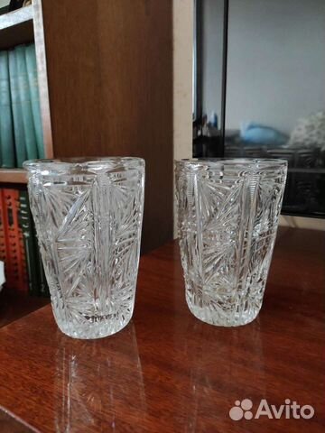 Хрустальная ваза и салатник