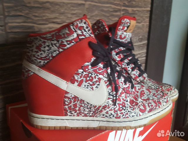 Nike Dunk Womens High Sport Red/Sail