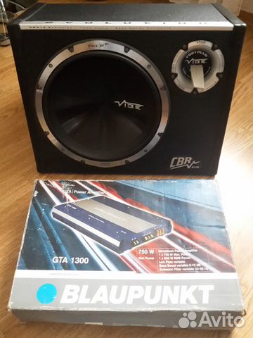 Новый Сабвуфер Vibe CBR12 +усилитель Blaupunkt GTA
