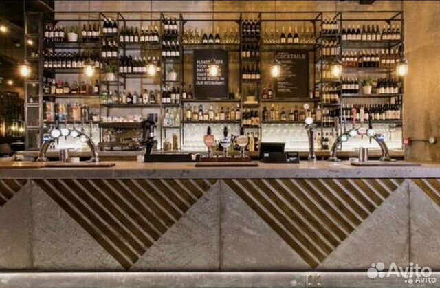 Барная стойка с полками, стойки для кофейни