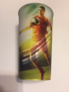 Стакан с автографом Кристиано Рональдо