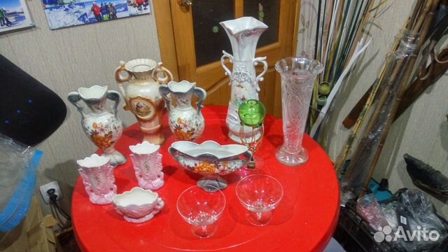 Вазы. Makora Krosno. Хрусталь. Кисловодский фарфор