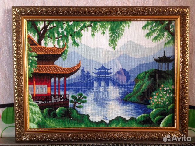 Картина (вышивка крестом)