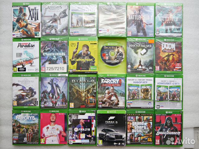 Лицензионные игры на Xbox One (новые и б/у)