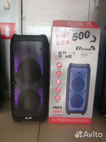 Блютуз колонка 2 радиомикрофона eltronic 20-59